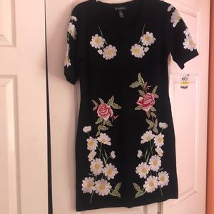INC International Concepts Black Floral Dress